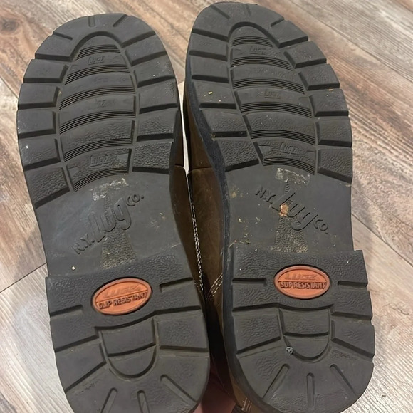 Lugs Casual Dress Shoes Boots Men’s Size 13 Upper Leather Brown Slip Resistant - Picture 6 of 6